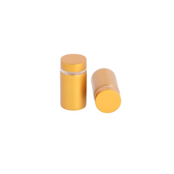 Aluminium Skiltebeslag - 13x19mm - Guld