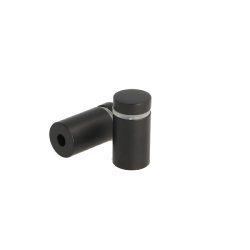 Aluminium Skiltebeslag - 13x19mm - Sort