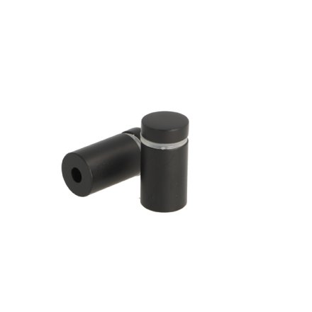 Aluminium Skiltebeslag - �13x19mm - Sort