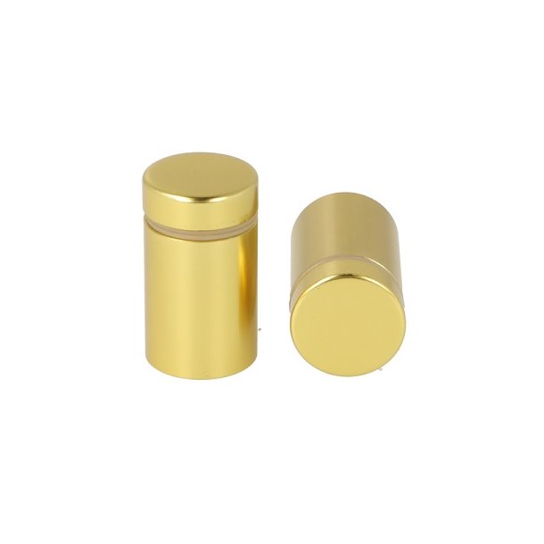 Aluminium Skiltebeslag - 19x25mm - Messing Look