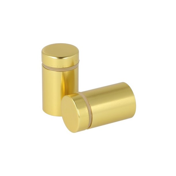 Aluminium Skiltebeslag - 19x25mm - Messing Look