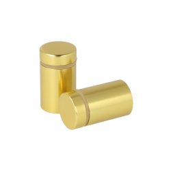 Aluminium Skiltebeslag - 13x19mm - Messing Look