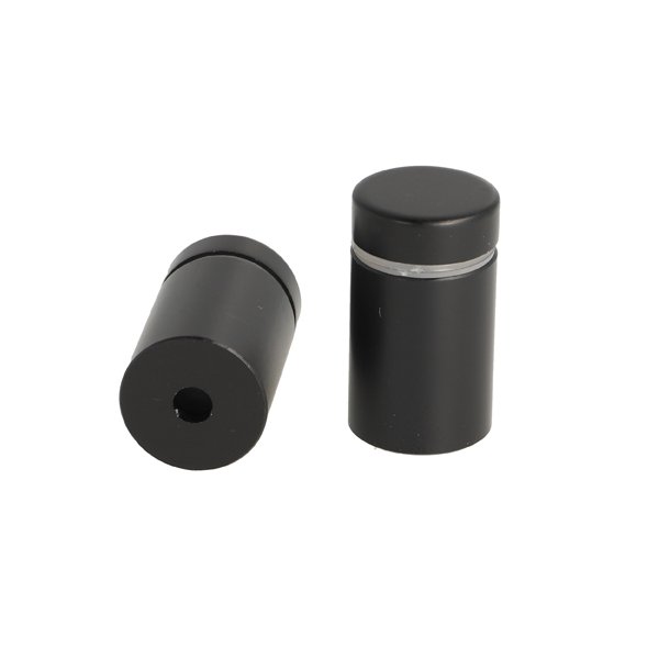 Aluminium Skiltebeslag - 19x25mm - Sort