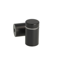 Aluminium Skiltebeslag - 19x25mm - Sort