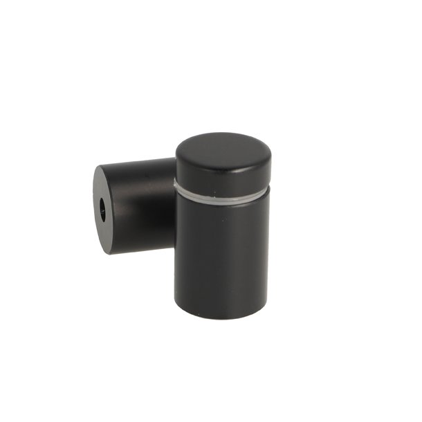 Aluminium Skiltebeslag - 19x25mm - Sort