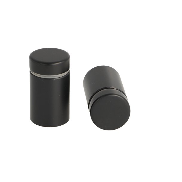 Aluminium Skiltebeslag - 19x25mm - Sort