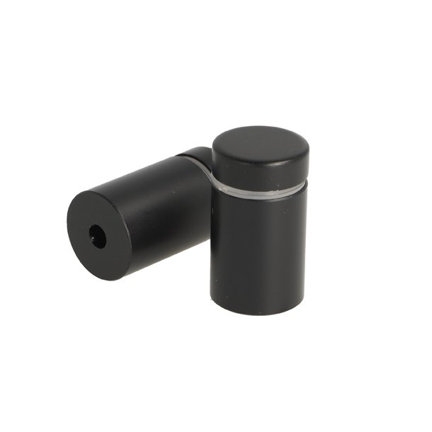 Aluminium Skiltebeslag - 19x25mm - Sort