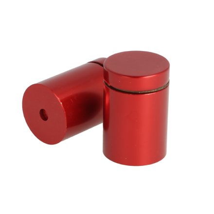 Aluminium Skiltebeslag - �25x30mm - R�d