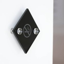 Skiltebeslag - 13x19mm - Transparent