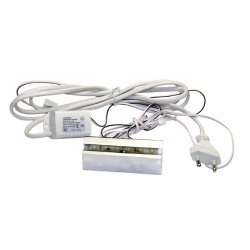 Skilte Klemmeholder - LED (Hvidt Lys) - 80mm - Mat Finish