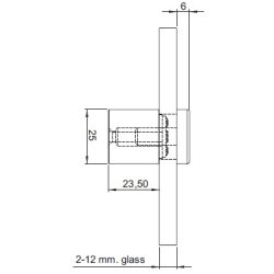 Skiltebeslag 4 Stk - LED (Hvidt Lys) - Blank Krom