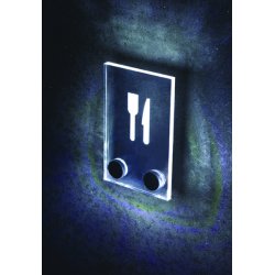 Skiltebeslag 2 Stk - LED (Hvidt Lys) - Mat Finish