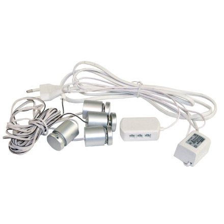 Skiltebeslag 4 Stk - LED (Bl�t Lys) - Mat Finish