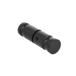 Drknop til Toiletbs 25x40mm - Sort - Rustfri Stl