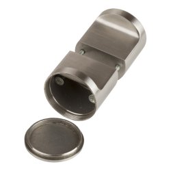 Drknop 40x39mm til Toiletbs - Rustfri Stl