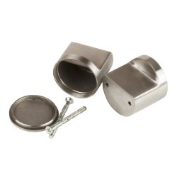 Drknop 40x39mm til Toiletbs - Rustfri Stl