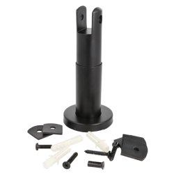 Fod til Toiletbs (118-175mm) - Sort - Rustfri Stl