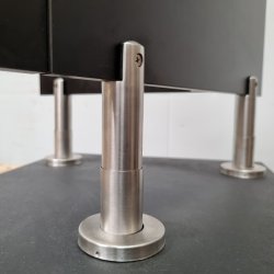 Fod til Toiletbs (118-175mm) - Rustfri Stl