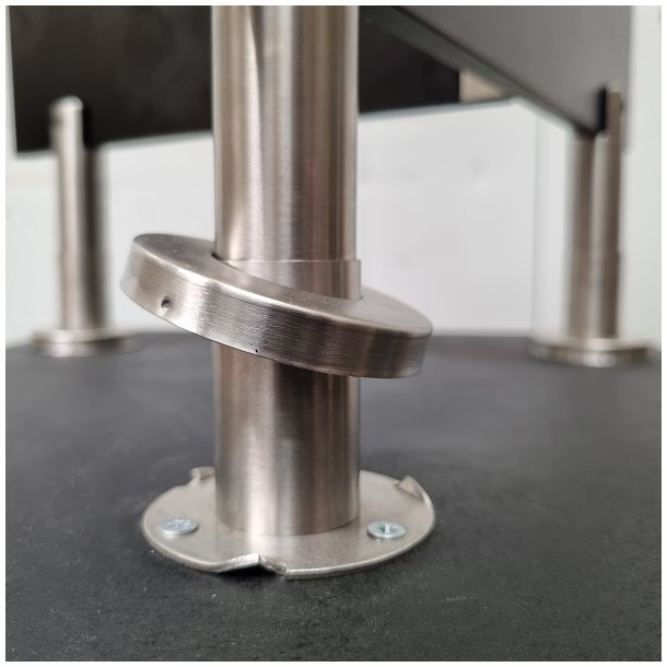 Fod til Toiletbs (118-175mm) - Rustfri Stl