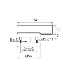 Toiletbestning - Rustfri Stl - Hult - med Markr