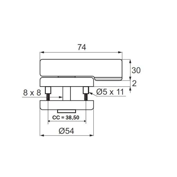 Toiletbestning - Rustfri Stl - Hult - med Markr
