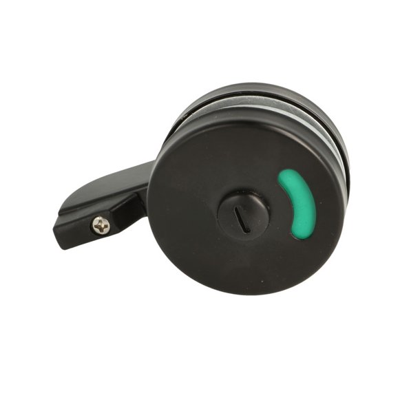 Toiletbestning- Rustfri Stl - med Markr - Sort