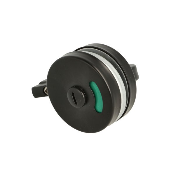 Toiletbestning- Rustfri Stl - med Markr - Sort