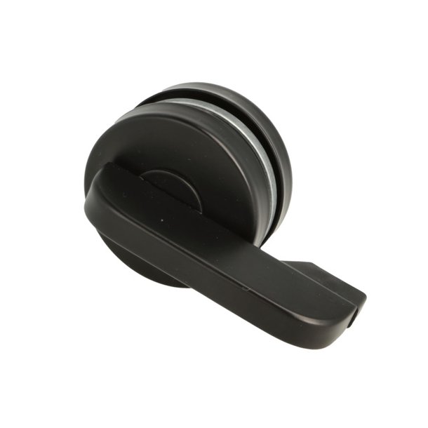 Toiletbestning- Rustfri Stl - med Markr - Sort