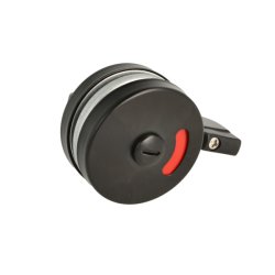 Toiletbestning- Rustfri Stl - med Markr - Sort