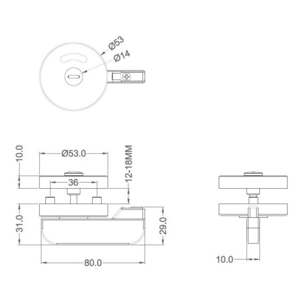 Toiletbestning- Rustfri Stl - med Markr - Sort