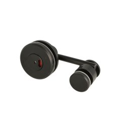 Toiletbes�tning "Milo" med Mark�r - Sort - Rustfri St�l 304