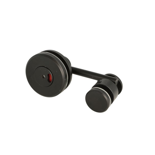 Toiletbes�tning "Milo" med Mark�r - Sort - Rustfri St�l 304