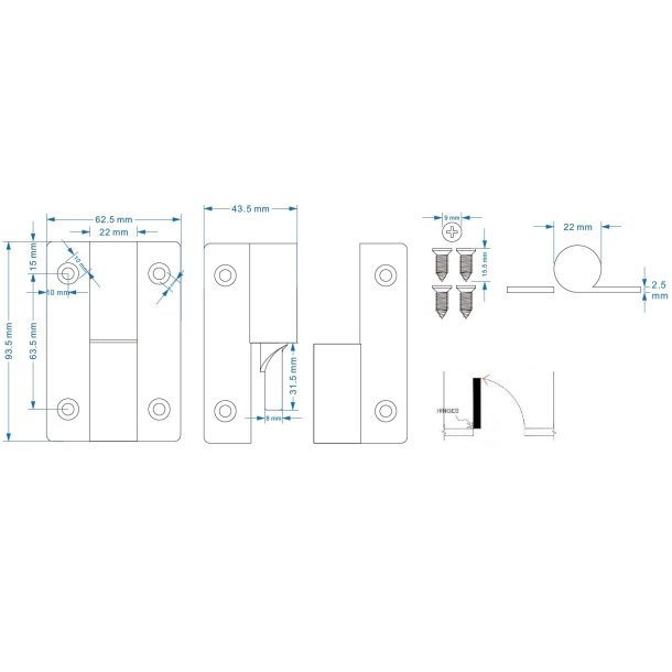 L�fteh�ngsel Plan - H�jreh�ngt - Rustfri St�l