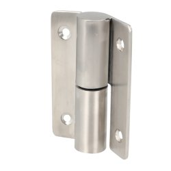 Lftehngsel Plan - Venstrehngt - Rustfri Stl