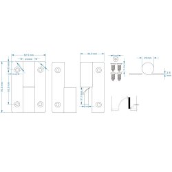 L�fteh�ngsel Plan - Venstreh�ngt - Rustfri St�l