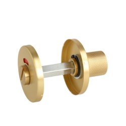 Toiletbestning "House" - Brstet Messing- med Markr