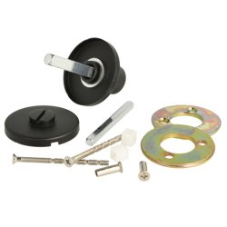 Toiletbestning "House" - Mat Sort - uden Markr