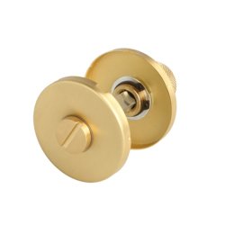 Toiletbestning "House" - Brstet Messing- uden Markr