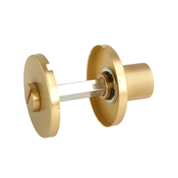 Toiletbestning "House" - Brstet Messing- uden Markr