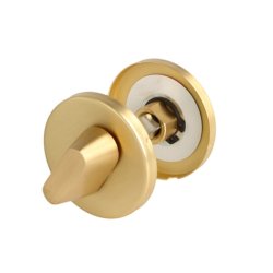 Toiletbestning "Pop" - Brstet Messing- med Markr