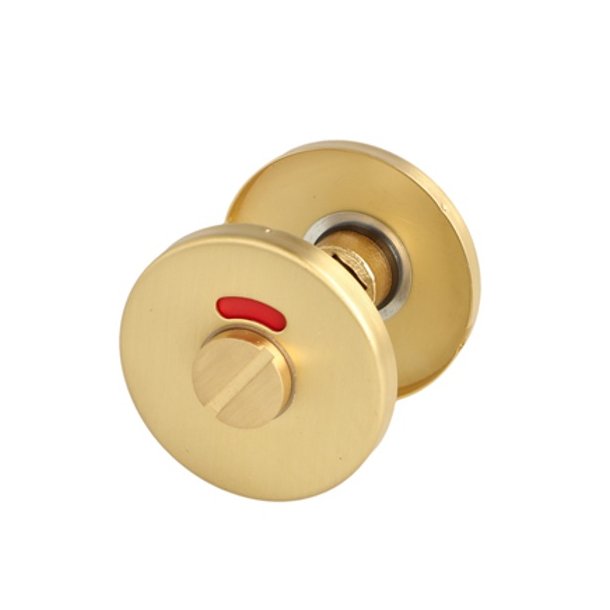 Toiletbestning "Pop" - Brstet Messing- med Markr