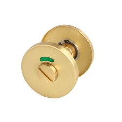 Toiletbestning "Pop" - Brstet Messing- med Markr