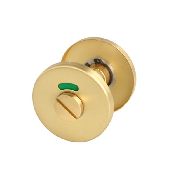 Toiletbestning "Pop" - Brstet Messing- med Markr