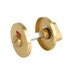 Toiletbestning "Pop" - Brstet Messing- med Markr