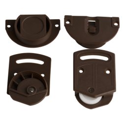 Skydedrsbeslag St til Skydedr - Brun