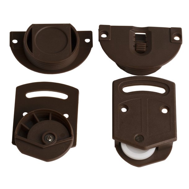 Skydedrsbeslag St til Skydedr - Brun