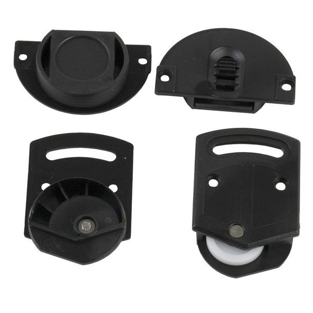 Skydedrsbeslag St til Skydedr - Sort