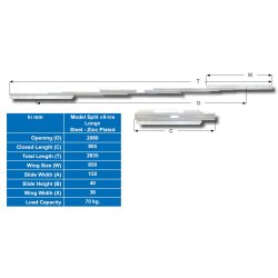 Bordudtrk Asynkron 70kg - bnings Lngde 2060mm