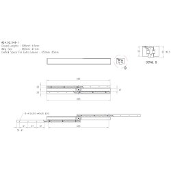 Bordudtrk i Tr - bnings Lngde 650mm