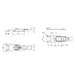 Spndebeslag med Klik Op Funktion - Gulforzinket
